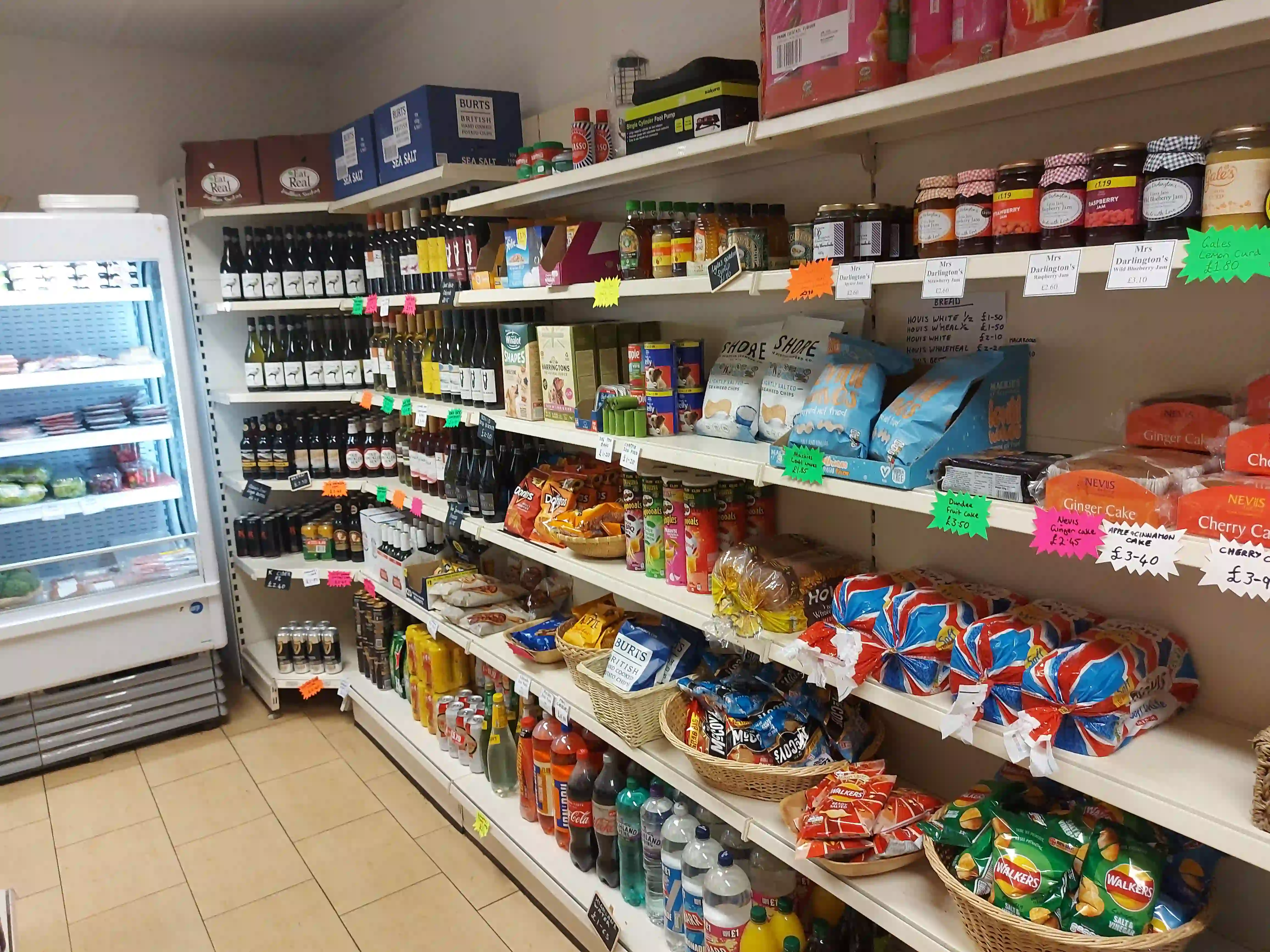 Groceries stocked in Tayvallich Shop
